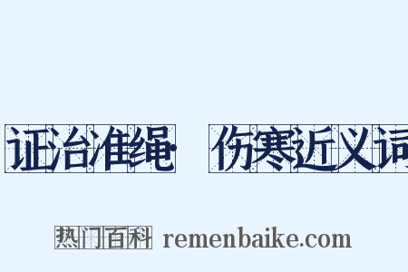 证治准绳·伤寒近义词是什么意思的图片